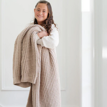 Load image into Gallery viewer, Waffle Knit Toddler To Teen Blanket
