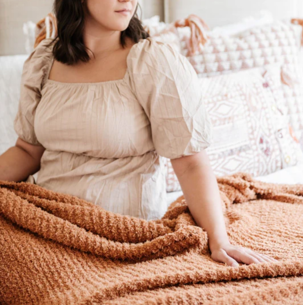 Ribbed Bamboni Throw Blanket