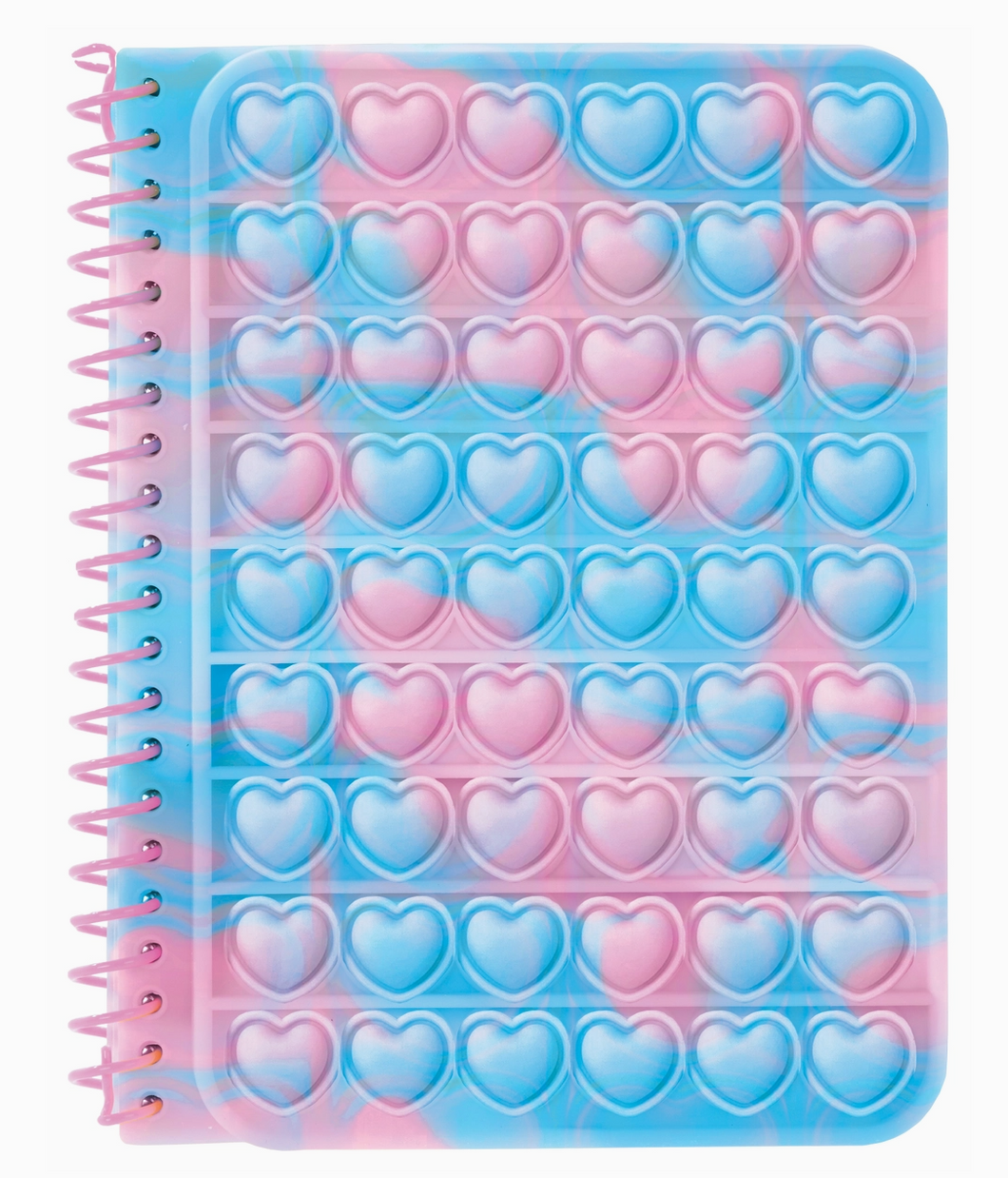 Pink and Blue Heart Popper Journal