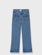 Load image into Gallery viewer, Girl&#39;s High Rise Braided Pocket Jean
