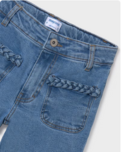 Load image into Gallery viewer, Girl&#39;s High Rise Braided Pocket Jean
