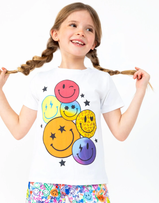 Smiley Faces Short Sleeve Tee