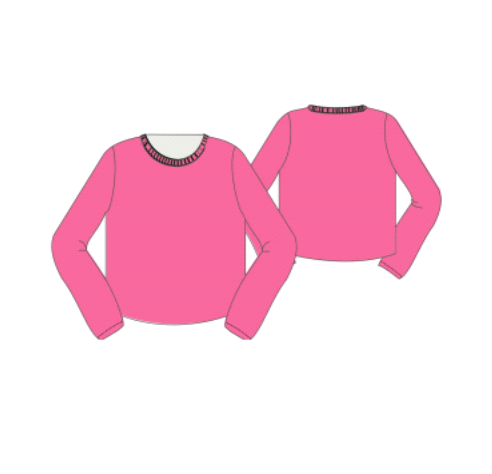 Basic Pink Long Sleeve Tee