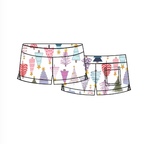 Merry Christmas Plush Lounge Shorts