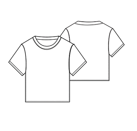 White Basic Short Sleeve Tee