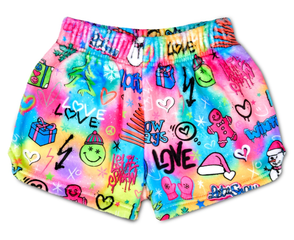 Corey Paige Snow Days Plush Shorts