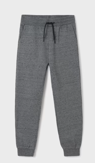 Gray Cuffed Fleece Jogger