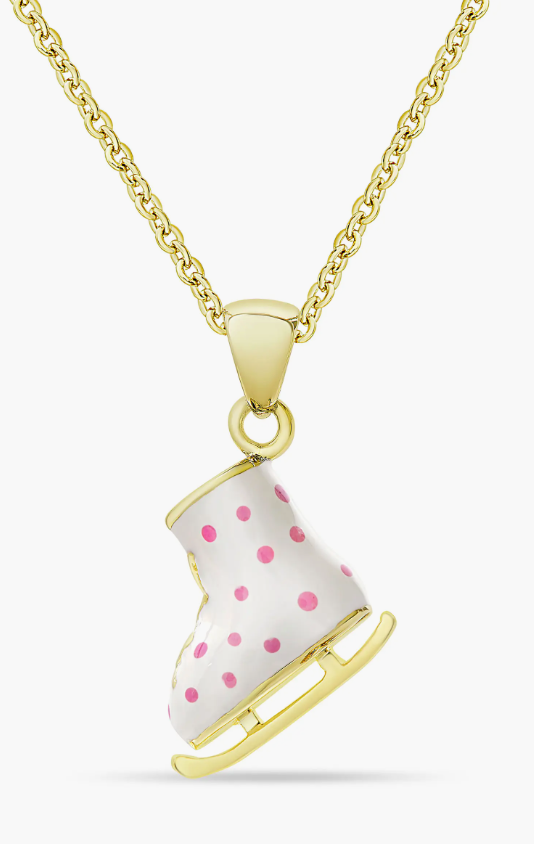 Dainty Ice Skate Necklace