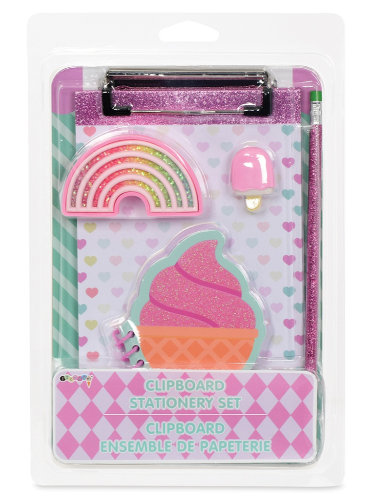 Ice Cream Clipboard Stationery Set