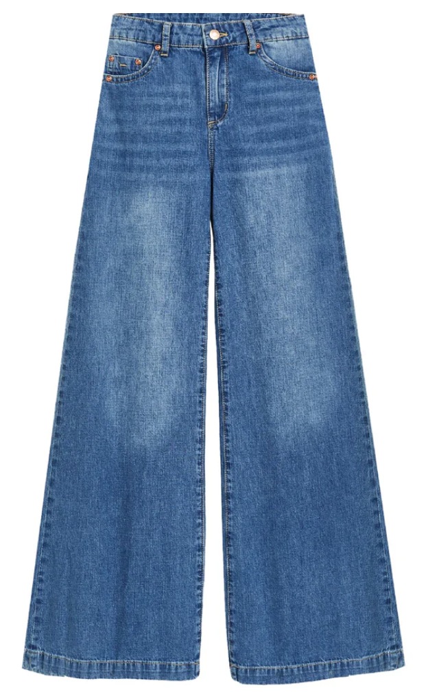 Basic Wide Leg Dark Indigo Jean