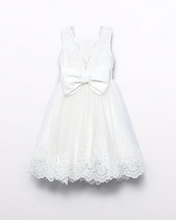 Load image into Gallery viewer, Embroidered Ivory Tulle Dress
