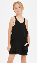 Load image into Gallery viewer, Tank Dress With Built-In Romper In Black
