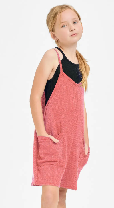 Coral Thermo Overall Romper