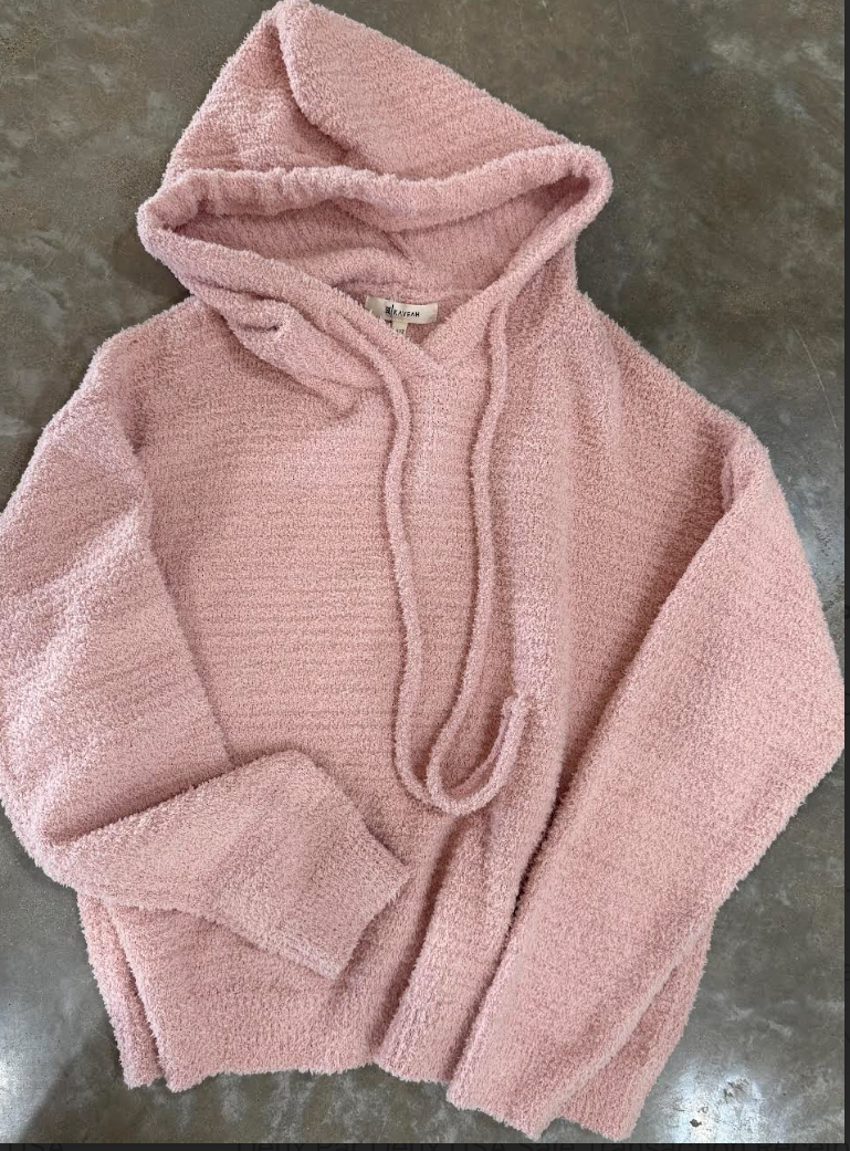 Drawstring Sherpa Hoodie