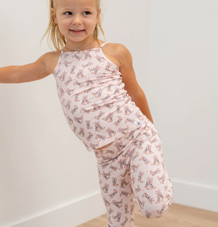 Cowhide Boots Tank Pajama