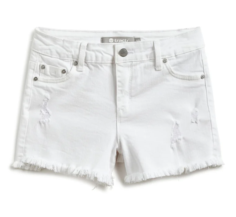 5 Pockets Fray Distressed Short