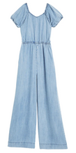 Load image into Gallery viewer, Chambray Cap Sleeve Jumpsuit
