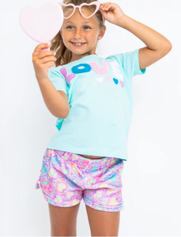 Tie Dye Plush Lounge Shorts