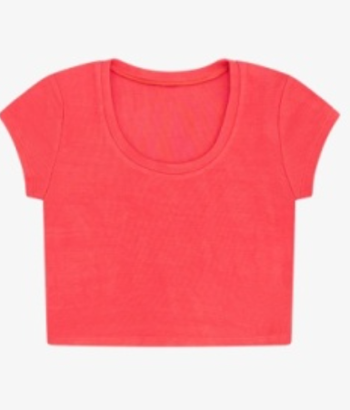 Scoop Neck Top In Watermelon