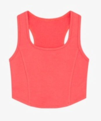 French Terry Corset In Watermelon