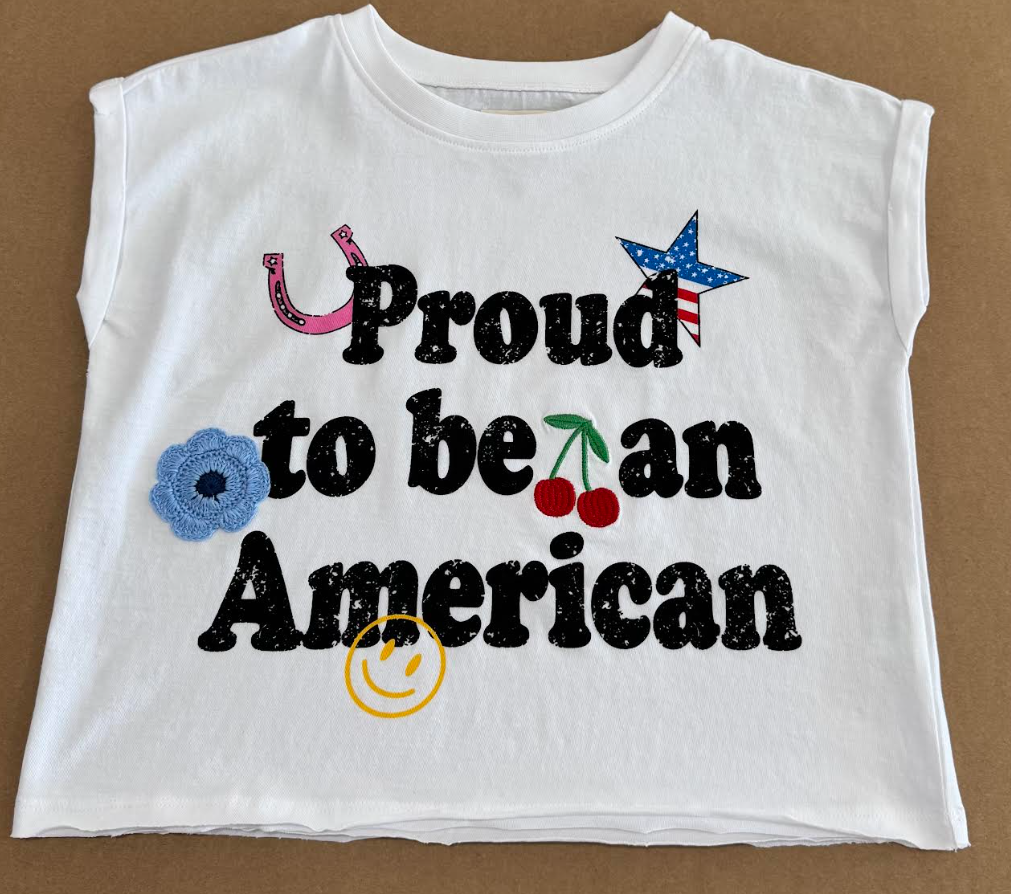 Proud To Be An American Girl's Tee