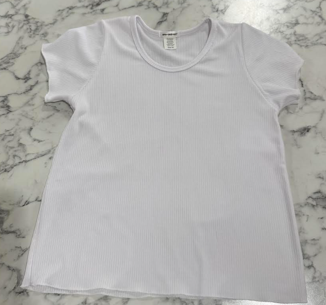 Darla White Short Sleeve Tee