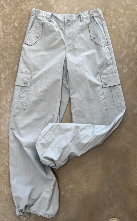 Grey Parachute Pants