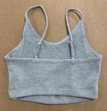 Load image into Gallery viewer, Light Grey Ribbed Bralette
