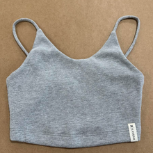 Load image into Gallery viewer, Light Grey Ribbed Bralette
