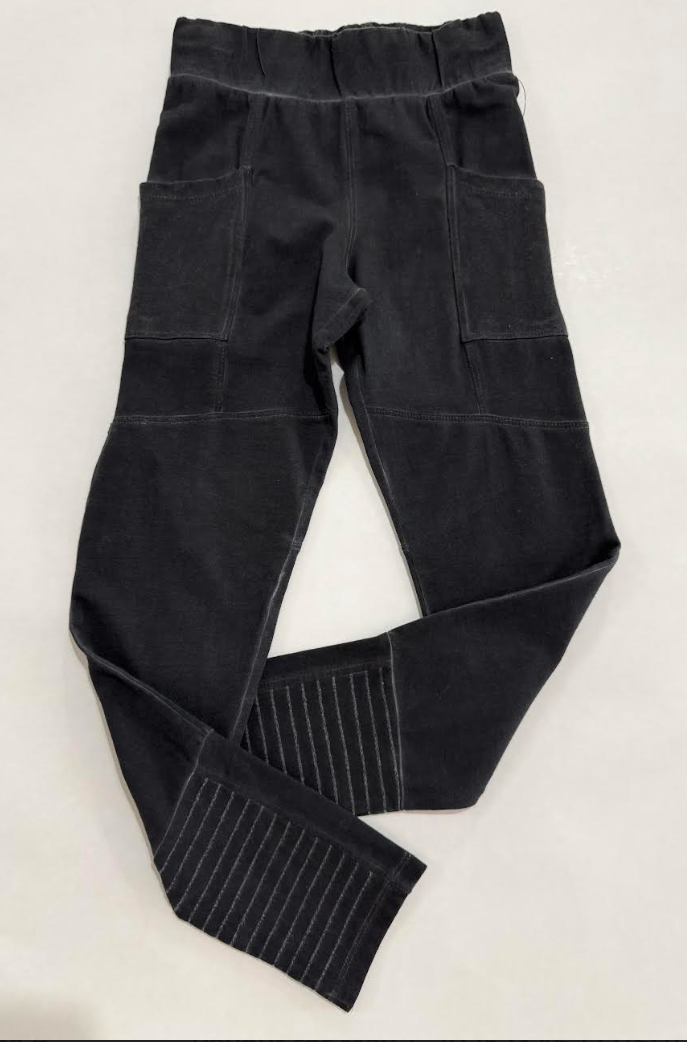 Worn Washed Moto Legging