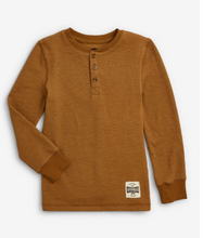 Load image into Gallery viewer, Khaki Craftsman Thermal Henley
