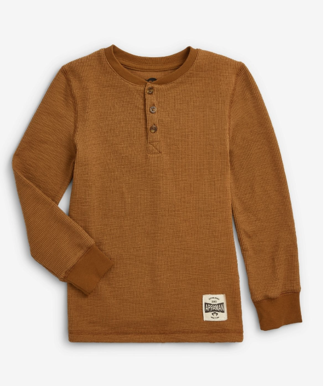 Khaki Craftsman Thermal Henley