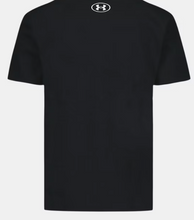 Load image into Gallery viewer, UA Wordmark Tech Boy&#39;s Black/White Tee
