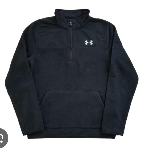 UA Coldgear 1/2 Zip Black Hoodie