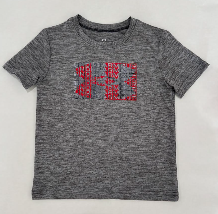 UA Foil Logo Twist Grey/Red Boy's Tee