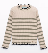 Load image into Gallery viewer, Marzipan Striped Ribbed Knit Sweater

