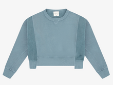 Load image into Gallery viewer, Fleece Reverse Insert Girl&#39;s Top In Blue Moon
