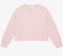 Load image into Gallery viewer, Hacci Jersey Cropped Raw Neck Top In Moscato
