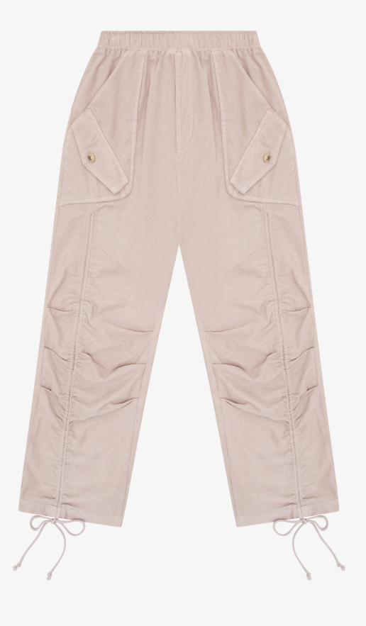 Corduroy Utility Ruched Girl's Pant