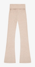 Load image into Gallery viewer, Hacci Rib Waisted Flared Pant In Latte
