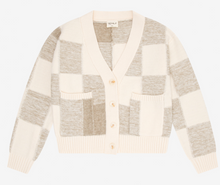 Load image into Gallery viewer, Checkered Pocket Cardigan
