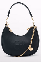 Load image into Gallery viewer, Faux Leather Logo Bag In Black

