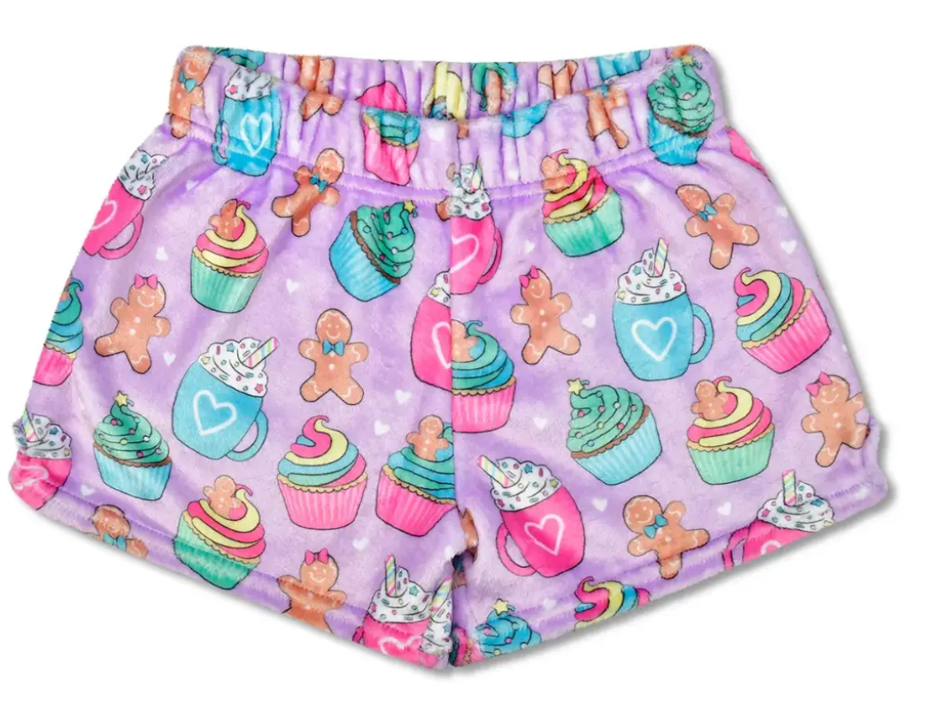 Gingerbread Cafe Plush Shorts