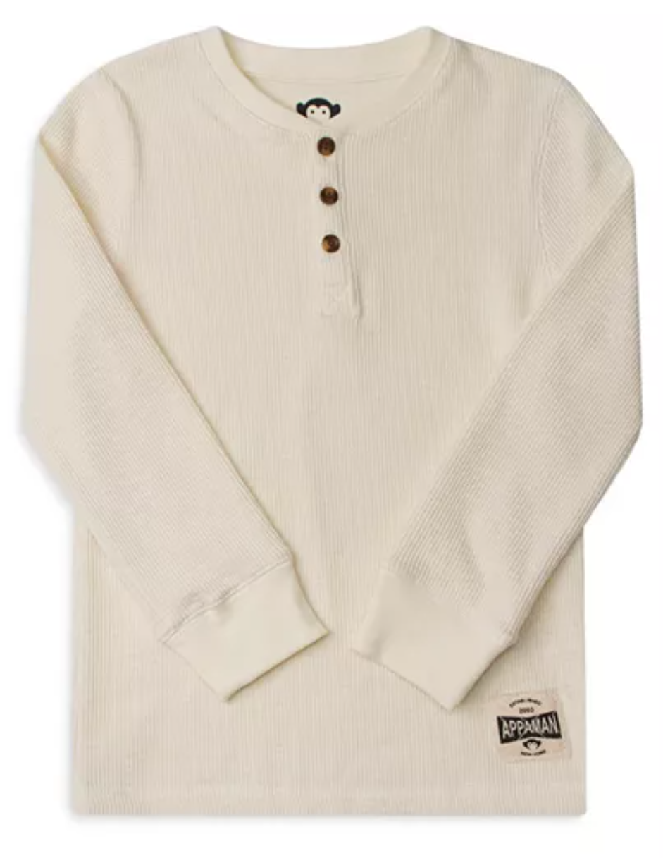 Winter White Craftsman Thermal Henley