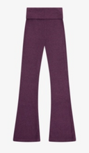 Load image into Gallery viewer, Hacci Rib Waisted Flare Pants In Fig
