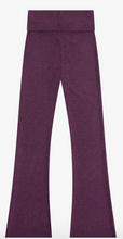 Load image into Gallery viewer, Hacci Rib Waisted Flare Pants In Fig

