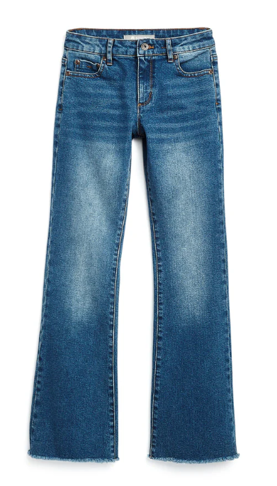 Girl's Wide Leg Indigo Stretchy Jean