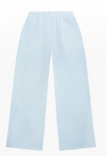 Load image into Gallery viewer, Cotton Fleece Split Hem Pocket Pant In Blue
