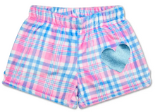 Load image into Gallery viewer, Theme Varsity Pink Plush Shorts

