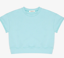 Load image into Gallery viewer, French Terry Rollup Sleeve In Saltwater Taffy
